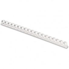 Fellowes Plastic Combs - Round Back 1/2" 90 sheets White 100 pk - 0.5" Height x 10.8" Width x 0.5" Depth - 90 x Sheet Capacity - For Letter 8 1/2" x 11" Sheet - White - Plastic - 100 / Pack 52372