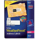 Avery &reg; WeatherProof(TM) Address Labels, Sure Feed(TM) and TrueBlock(R) Technology, 1-1/3" x 4", 700 Laser Labels (5522) - Permanent Adhesive - 1 21/64" Width x 4" Length - Rectangle - Laser - White - Polyester - 14 / Sheet - 7