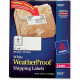 Avery &reg; WeatherProof(TM) Mailing Labels, Permanent Adhesive, TrueBlock(R), 2" x 4", 500 Labels (5523) - Permanent Adhesive - 2" Width x 4" Length - Rectangle - Laser - White - Polyester - 10 / Sheet - 500 / Pack - TAA Complianc