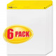 3m Post-it Self-Stick Easel Pads Value Pack, 25 in x 30 in, White - 30 Sheets - Plain - Stapled - 18.50 lb Basis Weight - 25" x 30" - White Paper - Repositionable, Self-adhesive, Bleed-free, Back Board, Resist Bleed-through - 6 / Carton - TAA Co