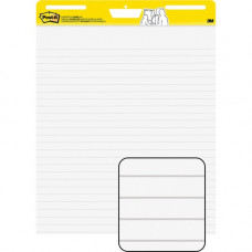 3m Post-it&reg; Easel Pads - 30 Sheets - Ruled25"30" - Self-stick, Resist Bleed-through, Handle, Sturdy Backcard, Universal Slot, Repositionable, Adhesive Backing - 2 / Carton - TAA Compliance 561WLVAD2PK