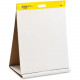 3m Post-it&reg; Tabletop Easel Pad, 20" x 23", White - 20 Sheets - Plain - Stapled - 18.50 lb Basis Weight - 20" x 23" - White Paper - Resist Bleed-through, Self-adhesive, Perforated - 20 / Pad - TAA Compliance 563R