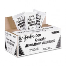 Crayola Model Magic Clay Value Pack - Clay Craft - 12 / Box - White - TAA Compliance 57-4418