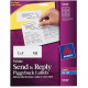 Avery &reg; Send & Reply Piggyback Mailing Labels, Sure Feed(TM) Technology, 1-5/8" x 4" Outer, 1" x 3" Inner, 240 Labels (5735) - 1 5/8" Width x 4" Length - Inkjet, Inkjet - White - 240 / Pack - TAA Compliance 5735