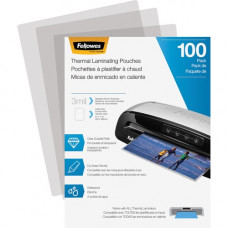 Fellowes Thermal Laminating Pouches - Letter, 3 mil, 100 pack - Sheet Size Supported: Letter 8.50" Width x 11" Length - Laminating Pouch/Sheet Size: 9" Width x 11.50" Length x 3 mil Thickness - Glossy - for Document - Durable, Photo-sa