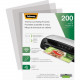 Fellowes Thermal Laminating Pouches - Letter, 5 mil, 200 pack - Sheet Size Supported: Letter 8.50" Width x 11" Length - Laminating Pouch/Sheet Size: 9" Width5 mil Thickness - Glossy - for Document - Durable, Photo-safe, Erasable, Water Proo