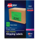 Avery &reg; High-Visibility Neon Green Shipping Labels for Laser Printers 8-1/2 x 11, Box of 100 (5940) - Permanent Adhesive - 11" Width x 8 1/2" Length - Rectangle - Laser - Neon Green - Paper - 1 / Sheet - 100 / Box - TAA Compliance 5940