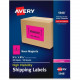 Avery &reg; High-Visibility Neon Magenta Shipping Labels for Laser Printers 5-1/2 x 8-1/2, Pack of 200 (5948) - Permanent Adhesive - 8 1/2" Width x 5 1/2" Length - Rectangle - Laser - Neon Magenta - Paper - 2 / Sheet - 200 / Box - TAA Compli