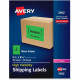 Avery &reg; High-Visibility Neon Green Shipping Labels for Laser Printers 5-1/2 x 8-1/2, Pack of 200 (5952) - Permanent Adhesive - 8 1/2" Width x 5 1/2" Length - Rectangle - Laser - Neon Green - Paper - 2 / Sheet - 200 / Box - TAA Compliance