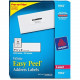Avery &reg; Easy Peel(R) Address Labels, Sure Feed(TM) Technology, Permanent Adhesive, 1-1/3" x 4", 3,500 Labels (5962) - Permanent Adhesive - 4" Width x 1 1/3" Length - Rectangle - Laser - White - 14 / Sheet - 3500 / Box - FSC, TA