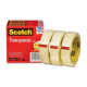 3m Scotch&reg; Transparent Tape, 1" x 2592" - 1" Width x 72 yd Length - 3" Core - Photo-safe, Non-yellowing, Transparent, Glossy - 3 / Pack - Clear - TAA Compliance 600-72-3PK