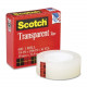 3m Scotch Glossy Transparent Tape - 0.75" Width x 36 yd Length - 1" Core - Non-yellowing, Photo-safe, Transparent, Glossy - 1 / Roll - Clear - TAA Compliance 600341296