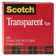 3m Scotch Transparent Tape - 72 yd Length x 0.75" Width - 3" Core - Dispenser Included - 1 Roll - Clear - TAA Compliance 600342592