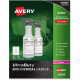 Avery &reg; UltraDuty GHS Chemical Labels - Laser - Permanent Adhesive - 3 1/2" Width x 5" Length - Rectangle - Laser - White - Polyester Film - 4 / Sheet - 200 / Box - TAA Compliance 60503