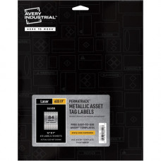 Avery &reg; PermaTrack Asset Tag Label - 1/2" Width x 1" Length - Permanent Adhesive - Rectangle - Laser - Silver - Film - 84 / Sheet - 8 Total Sheets - 672 Total Label(s) - 5 - TAA Compliance 60519