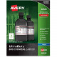 Avery &reg; UltraDuty GHS Chemical - Pigment-Based Inkjet - Permanent Adhesive - 2" Width x 4" Length - Square - Inkjet - White - 10 / Sheet - 500 Total Label(s) - 500 / Box - TAA Compliance 60525