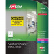 Avery &reg; Surface Safe(R) Sign Labels, 7" x 10", Removable Adhesive, Water & Chemical Resistant, 15 Labels (61515) - Removable Adhesive - 7" Height x 10" Width - Rectangle - Inkjet, Laser - White - Polyester - 1 / Sheet - 15 