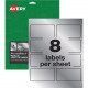 Avery &reg; PermaTrack(TM) Metallic Asset Tag Labels, 3-3/4" x 2", 64 Asset Tags (61520) - Permanent Adhesive - 3 3/4" Width x 2" Length - Rectangle - Laser - White - Metal - 8 / Sheet - 64 Total Label(s) - 64 / Pack - TAA Complian