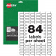 Avery &reg; PermaTrack(TM) Durable White Asset Tag Labels, 1/2" x 1", 672 Asset Tags (61527) - Permanent Adhesive - 1" Width x 1/2" Length - Rectangle - Laser - White - 84 / Sheet - 672 Total Label(s) - 672 / Pack - TAA Compliance 