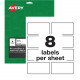 Avery &reg; PermaTrack(TM) Durable White Asset Tag Labels, 3-3/4" x 2", 64 Asset Tags (61530) - Permanent Adhesive - 3 3/4" Width x 2" Length - Rectangle - Laser - White - 8 / Sheet - 64 Total Label(s) - 64 / Pack - TAA Compliance 