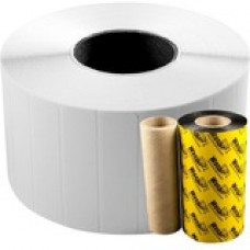 Wasp WPL205 & WPL305 Barcode Label - 4" Width x 6" Length - Rectangle - Direct Thermal - 450 / Roll - 12 / Pack - TAA Compliance 633808403249