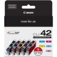 Canon CLI-42 Ink Cartridge - Cyan, Magenta, Yellow, Photo Cyan, Photo Magenta - Inkjet - Standard Yield - 5 / Pack - TAA Compliance 6385B010