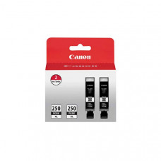 Canon (PGI-250XL) High Yield Pigment Black Ink Twin Pack (Includes 2 of OEM# 6432B001) - TAA Compliance 6432B004
