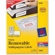 Avery &reg; Removable ID Labels, Sure Feed(TM) Technology, Removable Adhesive, 1" x 2-5/8", 750 Labels (6460) - Removable Adhesive - 1" Width x 2 5/8" Length - Rectangle - Laser, Inkjet - White - 30 / Sheet - 750 / Pack - FSC, TAA 