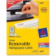Avery &reg; Removable ID Labels, Sure Feed(TM) Technology, Removable Adhesive, &#194;&#189;" x 1-3/4", 2,000 Labels (6467) - Removable Adhesive - 1/2" Width x 1 3/4" Length - Rectangle - Laser, Inkjet - White - 80 / Sheet -