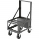Da-Lite BPC-46 Base Plate Cart - 4 Casters - 6" Caster Size - Steel - 41.5" Length x 19.7" Width x 19.4" Depth - Black - TAA Compliance 6534