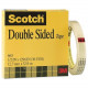 3m Scotch Permanent Double Sided Tape - 0.50" Width x 36 yd Length - 3" Core - Double-sided, Non-yellowing, Photo-safe, Glossy - 1 Roll - Clear - TAA Compliance 665121296