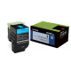 Lexmark (701HC) High Yield Cyan Return Program Toner Cartridge (3,000 Yield) - TAA Compliance 70C1HC0