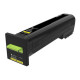 Lexmark Extra High Yield Yellow Toner Cartridge (22,000 Yield) 72K0X40