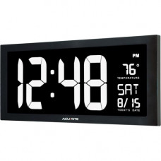 Chaney Instrument Co AcuRite 75127A1 Wall Clock - Digital - Electric - LED 75127A1