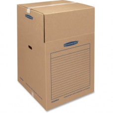 Fellowes Bankers Box SmoothMove&trade; Wardrobe Box Large, 3pk - Internal Dimensions: 24" Width x 24" Depth x 40" Height - External Dimensions: 24.4" Width x 24.4" Depth x 40.3" Height - Kraft, Green - For Apparel - Recyc