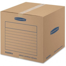 Fellowes Bankers Box SmoothMove&trade; Basic Moving Boxes, Medium - Internal Dimensions: 18" Width x 18" Depth x 16" Height - External Dimensions: 18.3" Width x 18.3" Depth x 16.4" Height - Medium Duty - Corrugated - Kraf