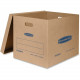 Fellowes Bankers Box SmoothMove&trade; Classic Moving Boxes, Large - Internal Dimensions: 17" Width x 21" Depth x 17" Height - External Dimensions: 17.6" Width x 22.3" Depth x 17.4" Height - Lift-off Closure - Corrugated 