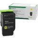 Lexmark Unison Toner Cartridge - Yellow - Laser - Standard Yield - 1400 Pages - TAA Compliance 78C00YG
