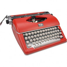 Royal Classic Manual Typewriter - Red - 11" Print Width - Impression Control Lever, Paper Support Bar, Ribbon Color Selector, Tab Position, Line Spacing 79120Q