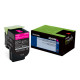 Lexmark (801HM) High Yield Magenta Return Program Toner Cartridge (3,000 Yield) - TAA Compliance 80C1HM0