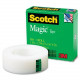 3m Scotch Invisible Magic Tape - 36 yd Length x 1" Width - 1" Core - 1 / Roll - Matte Clear - TAA Compliance 810-1-1296