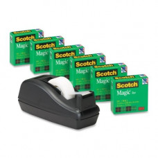 3m Scotch&reg; Magic&trade; Tape, 3/4" x 1000", 6 Boxes of Tape and 1 Dispenser - 0.75" Width x 83.33 ft Length - 1" Core - Writable Surface, Photo-safe, Non-yellowing - Dispenser Included - Desktop Dispenser - 6 / Pack - Matte