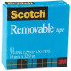 3m Scotch Removable Magic Tape Roll - 36 yd Length x 0.75" Width - 1" Core - 1 / Roll - Matte Clear - TAA Compliance 811-34-1296