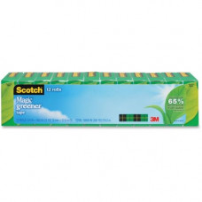 3m Scotch 3/4"W Magic Greener Tape Rolls - 25 yd Length x 0.75" Width - 1" Core - 12 / Pack - Matte Clear - TAA Compliance 812-12P