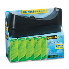 3m Scotch&reg; Magic&trade; Tape, 3/4" x 900", 6 Boxes of tape and 1 dispenser, 1" Core - 0.75" Width x 75 ft Length - 1" Core - Non-yellowing, Tear Resistant, Split Resistant, Writable Surface, Photo-safe - Dispenser Incl