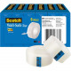 3m Scotch Wall-Safe Tape - 0.75" Width x 66.67 ft Length - Easy to Use, Smooth - 6 / Pack - Translucent - TAA Compliance 813S6