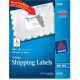 Avery &reg; TrueBlock(R) Shipping Labels, Sure Feed(TM) Technology, Permanent Adhesive, 3-1/2" x 5", 100 Labels (8168) - Permanent Adhesive - 3 1/2" Width x 5" Length - Rectangle - Inkjet - White - 4 / Sheet - 100 / Pack - FSC, TAA