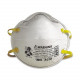 3m Particulate Respirator Mask - Adjustable - Dust Protection - Polyester, Aluminum, Thermoplastic, Polypropylene, Foam - White - 20 / Box - TAA Compliance 8210