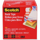 3m Scotch Book Tape - 3" Width x 45 ft Length - 3" Core - Acrylic - Stretchable, Glossy - 1 Roll - Clear - TAA Compliance 845-3