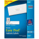 Avery &reg; Easy Peel(R) Address Labels, Sure Feed(TM) Technology, Permanent Adhesive, 1" x 4", 2,000 Labels (8461) - Permanent Adhesive - 1" Width x 4" Length - Square - Inkjet - White - 20 / Sheet - 2000 / Box - FSC, TAA Complian